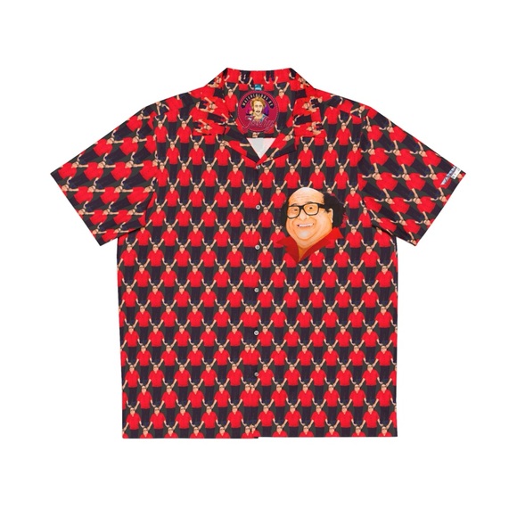 Danny DeVito Button-Down- Frank Reynolds Always Sunny Weird Hawaiian Shirt - Picture 2 of 6